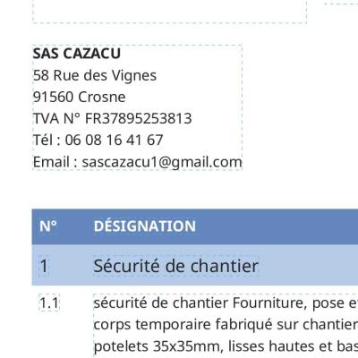 SAS CAZACU sur Obat Travaux
