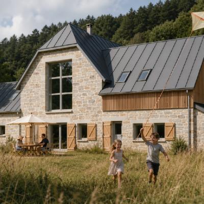 Réhabilitation d'une ancienne ferme en Aubrac à Nasbinals (48) 1
