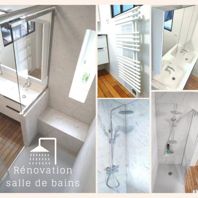 Rénovation salle de bain avant/après 2