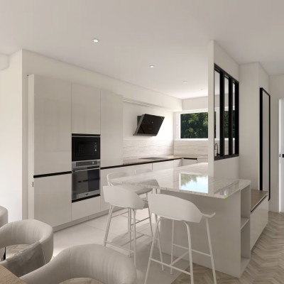 Réaménagement intérieur d'une maison (cuisine/salle à manger et chambre parentale) 3