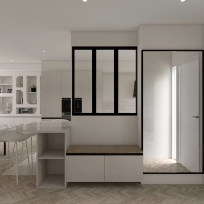 Réaménagement intérieur d'une maison (cuisine/salle à manger et chambre parentale) 2