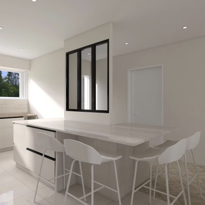 Réaménagement intérieur d'une maison (cuisine/salle à manger et chambre parentale) 5