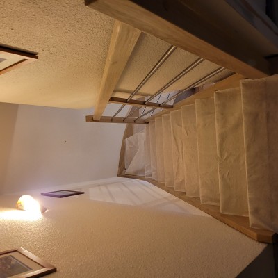 Pose escalier en chêne 3