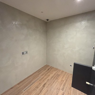 Douche à l'italienne Béton ciré 1