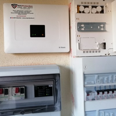 Alarme anti-intrusion VISONIC, protection périmétrique ext. OPTEX 4
