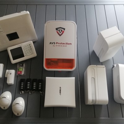 Alarme anti-intrusion VISONIC, protection périmétrique ext. OPTEX 1