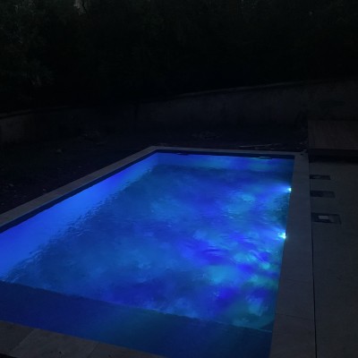 Piscine maçonnée 8x4 - Membrane armée et local technique 2