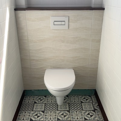 Installation wc suspendu 3
