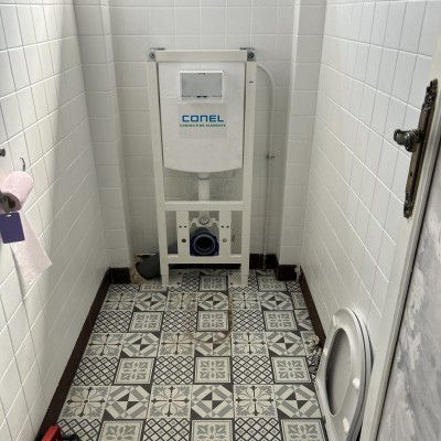 Installation wc suspendu 2