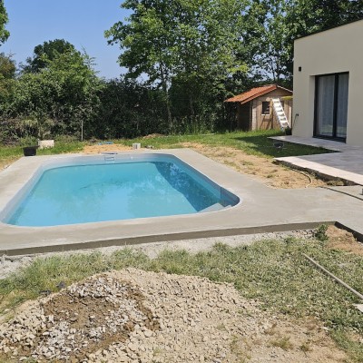 Réalisation de terrasses et pose travertin 3