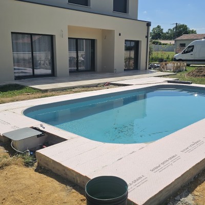 Réalisation de terrasses et pose travertin 5