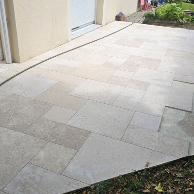 Pose carrelage extérieur 4