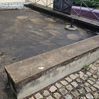 Rénovation et étanchéité d'une terrasse et pose dalle en granit 1