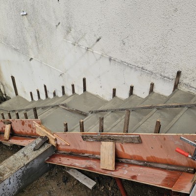 Création des murs porteurs avec escaliers 4