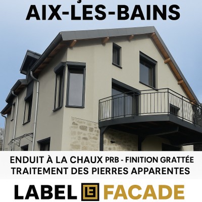 Rénovation de façades à la chaux  à AIX-Les-BAIN 1