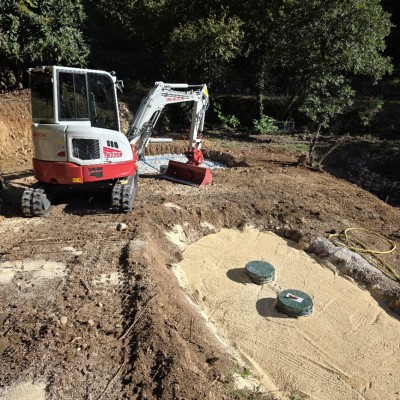 Fosse septique individuelle avec filtre à sable 2