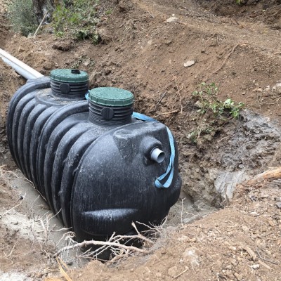 Fosse septique individuelle avec filtre à sable 1