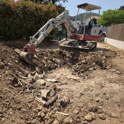 Aménagement extérieur et préparation pour la futur terrasse 4