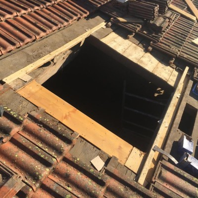 Installation de fenêtre de toit 1