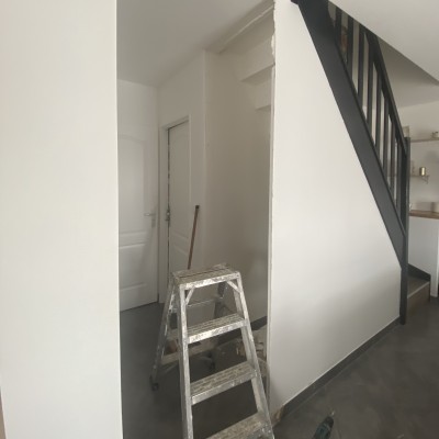 Rénovation d’un coin bureau sous escalier 2