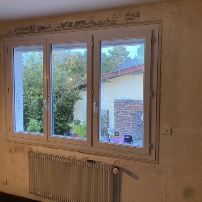 Rénovation d’une chambre plafond mur 1