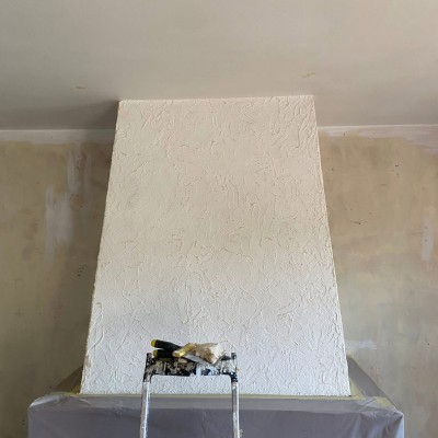 Rénovation d’une hotte de cheminée et plafond 1