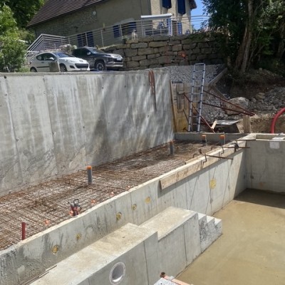 Dernière réalisation Baptiste Cunat Maçonnerie