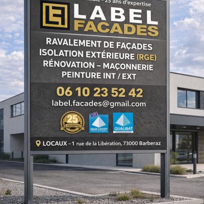 Dernière réalisation LABEL FACADES