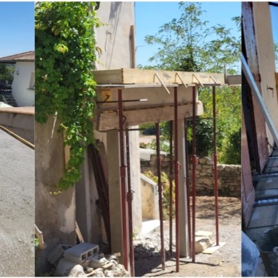 Réalisation terrasse béton 1