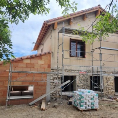 Rénovation complète maison + toiture + enduit 5