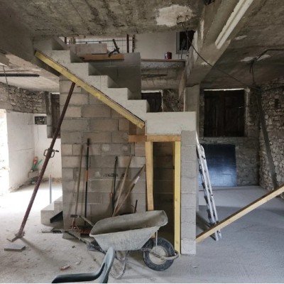 Rénovation complète maison + toiture + enduit 2