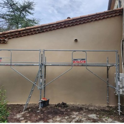 Réalisation d'une façade à la chaux 1