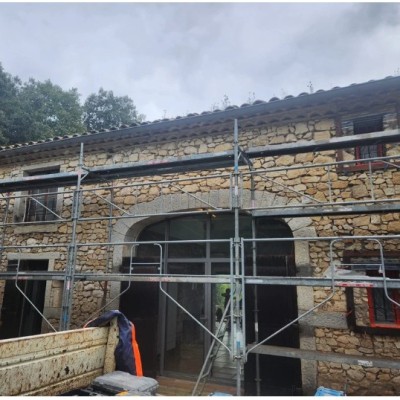 Rejointoiement mur en pierre à la chaux 1