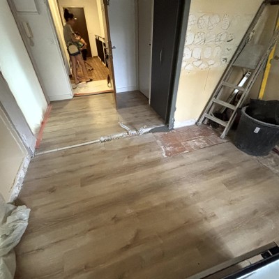 Rénovation espace cuisine avant/après 1