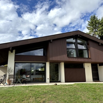 Extension de maison avant/après 2