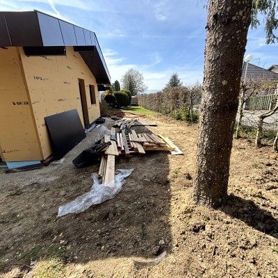 Extension de maison avant/après 1