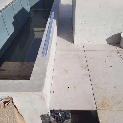 Pose de dalles sur plots 3