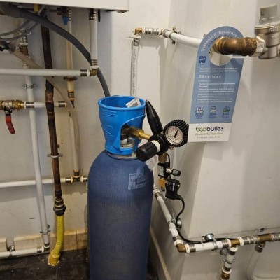 Installation d'un adoucisseur d'eau ecobulles 3