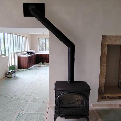 Installation de poêle à bois 1