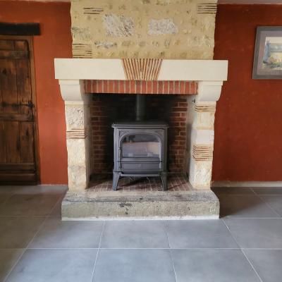 Installation de poêle à bois 5