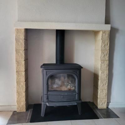 Installation de poêle à bois 3