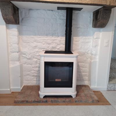 Installation de poêle à granulés 1