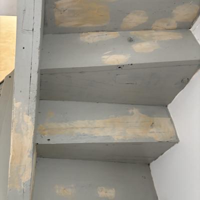 Reparation escalier en bois 2