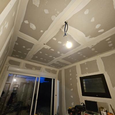 transformation d'un garage en chambre RDC : étape 1 (isolation, électricité placage bandes ) 4