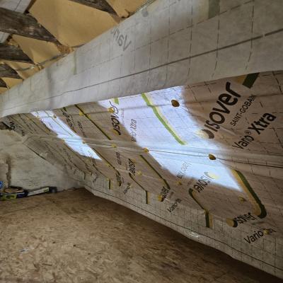 Rampants isolés en laine de bois 5