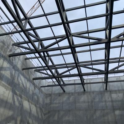 Pose de charpente du siège de Smart auto Pessac 1