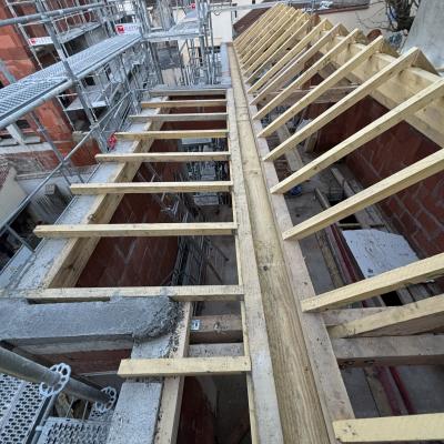 Charpente traditionnel de trois pavillons neuf à Fontenay sous bois 4