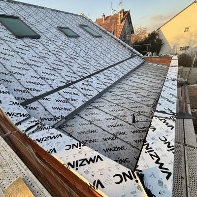 Couverture en zinc à joint debout quartz d’un pavillon neuf à Yerres 1