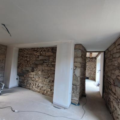 Chantier ossature métalique, fermacell et peinture 3