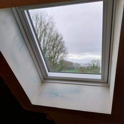 Chantier à Olhain : Habillage velux 4
